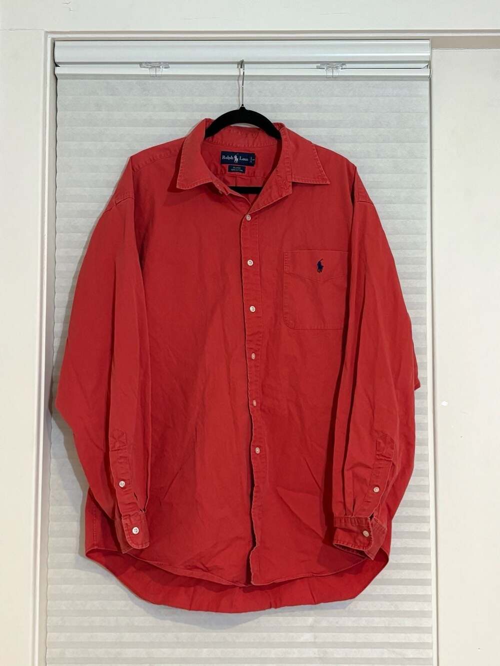 Ralph Lauren Blake Button-Down Shirt Size XL Red Cotton Long Sleeve